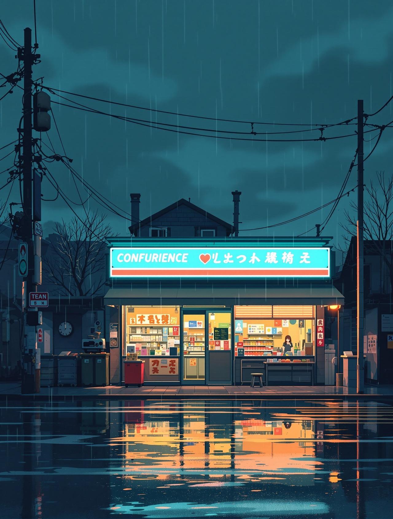 深夜便利店 - AI片库 AI片库作品 - 深夜便利店